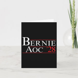 Tarjeta Bernie Aoc 2028 Bernie Sanders Alexandria Cortez P