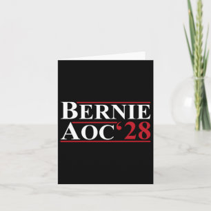 Tarjeta Bernie Aoc 2028 Bernie Sanders Alexandria Cortez P