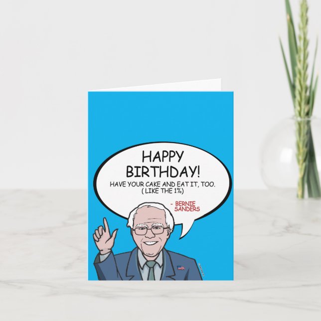 Tarjeta Bernie Sanders Greeting - Feliz cumpleaños -.png (Anverso)