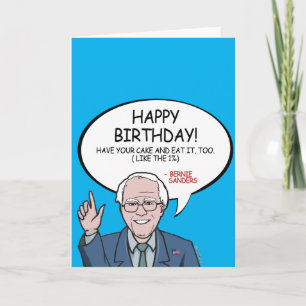 Tarjeta Bernie Sanders Greeting - Feliz cumpleaños -.png