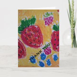 Tarjeta Berries Thank You Card
