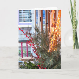 Tarjeta Berries y Luces de vacaciones - Viñedo de Martha