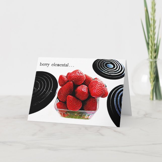 TARJETA "BERRY ELEMENTAL" ORIG FOTOGRAPHY GREETING (Anverso)