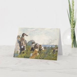 Tarjeta Berry Pickers   Winslow Homer