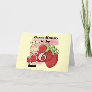 Tarjeta Berry rubio 6 camisetas de cumpleaños y regalos