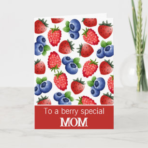 Tarjeta Berry Special Mom Mixed Berries Cumpleaños