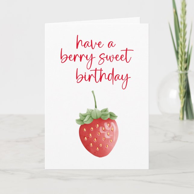 Tarjeta Berry Sweet Birthday Card (Anverso)