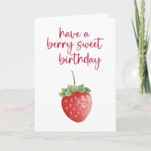 Tarjeta Berry Sweet Birthday Card