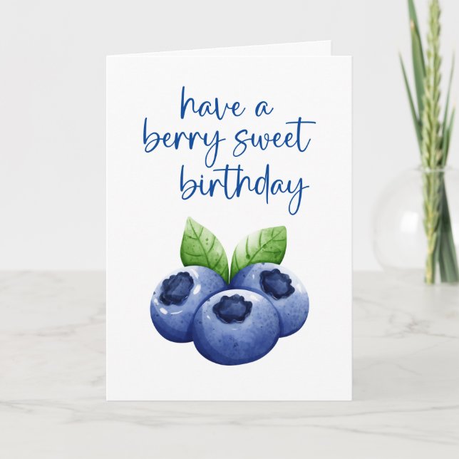 Tarjeta Berry Sweet Birthday Card (Anverso)