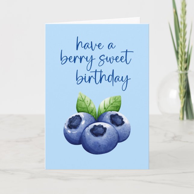 Tarjeta Berry Sweet Birthday Card (Anverso)