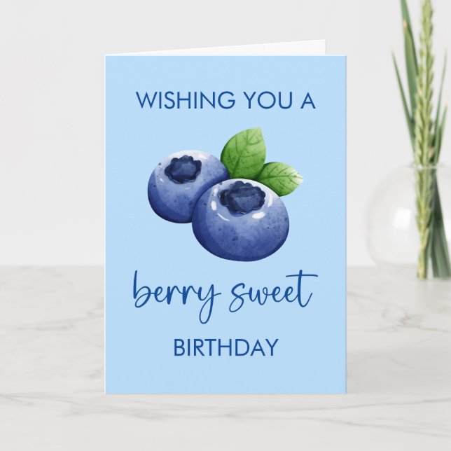 Tarjeta Berry Sweet Happy Birthday Card (Anverso)