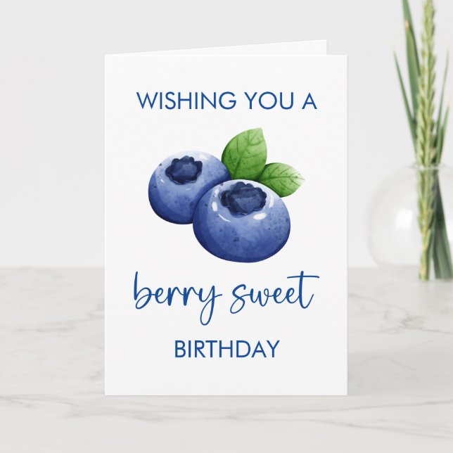 Tarjeta Berry Sweet Happy Birthday Card (Anverso)