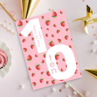 Berry Sweet Strawberry Happy Birday Card