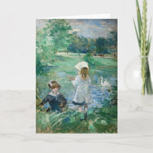 Tarjeta Berthe Morisot - Beside a Lake / Au bord du lac