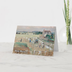 Tarjeta Berthe Morisot - Colgando la ropa para secar