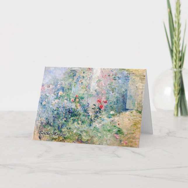 Tarjeta Berthe Morisot - El jardín de Bougival (Anverso)