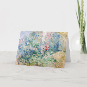 Tarjeta Berthe Morisot - El jardín en Bougival