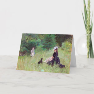 Tarjeta Berthe Morisot - En un parque / Dans le parc