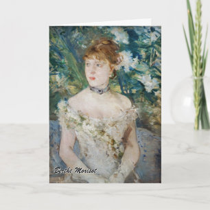 Tarjeta Berthe Morisot - Joven muchacha con traje de baile