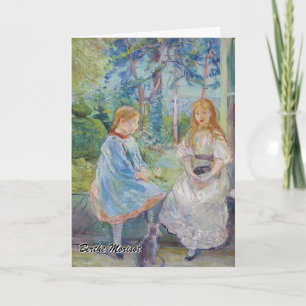 Tarjeta Berthe Morisot - Jóvenes muchachas en la ventana