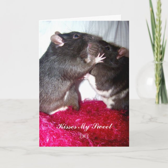 Tarjeta Besa mi dulce (Anverso)