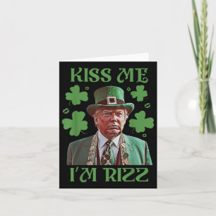 Tarjeta Bésame a Rizz Divertido Trump Día de los Patrocina