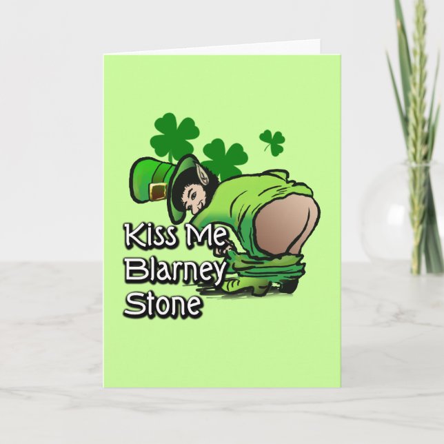 Tarjeta Bésame Blarney Stone (Anverso)