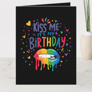 Tarjeta Bésame es mi cumpleaños