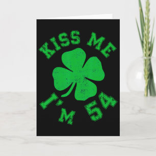 Tarjeta Bésame soy 54 1971 Día de San Patricio Afortunado