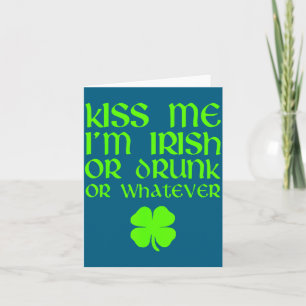 Tarjeta Bésame Soy Irlandés Borracho O Lo Que Sea St. Patr