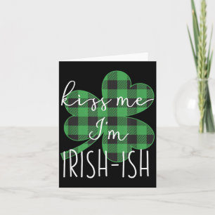 Tarjeta Bésame Soy Irlandés-ish Día de San Patricio Divert