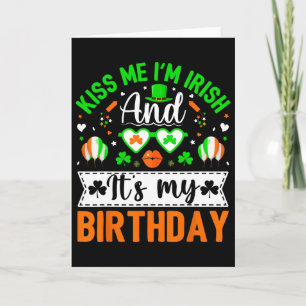 Tarjeta Bésame Soy Irlandés Y Sí Es Mi Cumpleaños St Patr