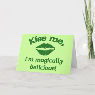 Tarjeta Bésame, soy mágicamente delicioso