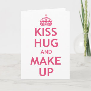 Tarjeta Besar abrazo y maquillaje