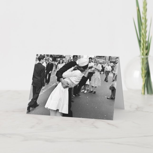 Tarjeta Besarse en la Guerra Mundial del Día de VJ (Anverso)