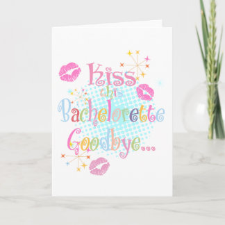 Tarjeta Beso Bachelorette adiós
