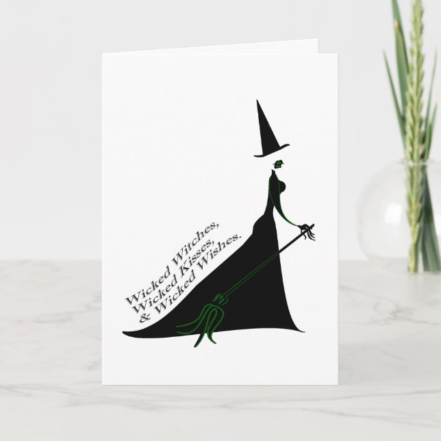 Tarjeta Beso de bruja perverso (Anverso)