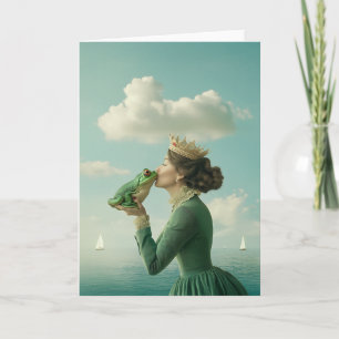 Tarjeta Beso del príncipe de la rana