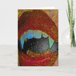 TARJETA BESO DEL VAMPIRO