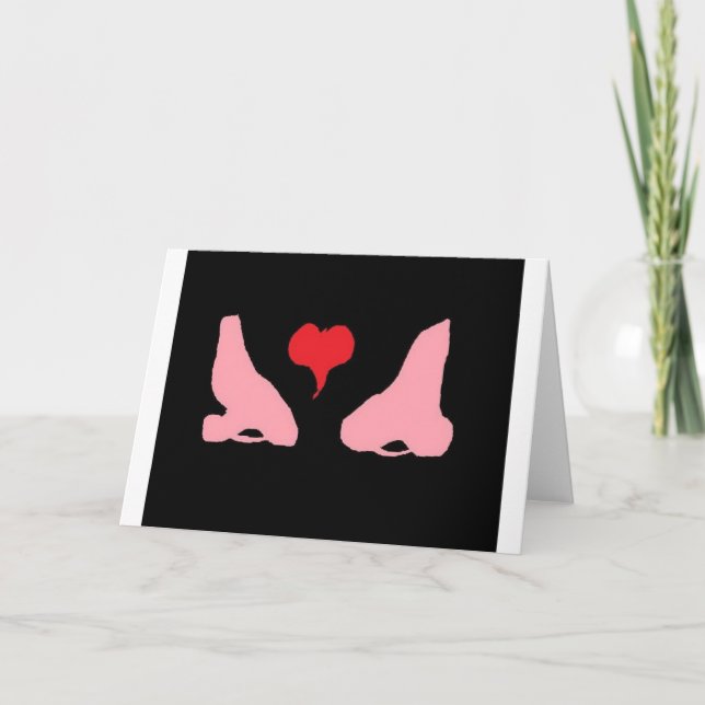 Tarjeta Beso esquimal (Anverso)