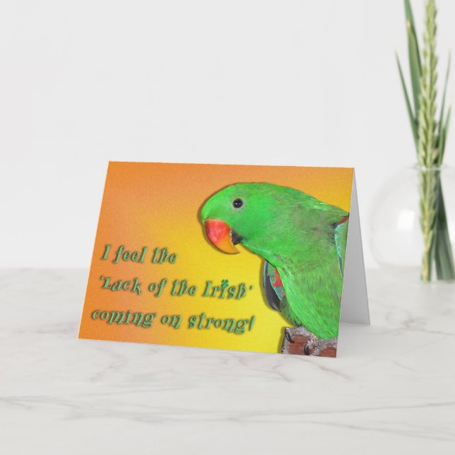 Tarjeta Beso irlandés (Anverso)