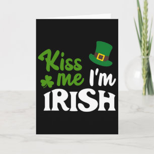 Tarjeta Beso Irlandés Bésame Soy Irlandés Día De San Patri