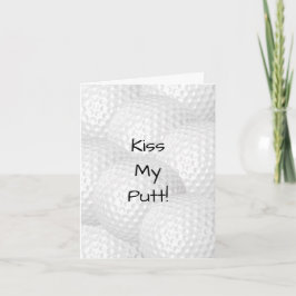 Tarjeta Beso personalizado mi putt