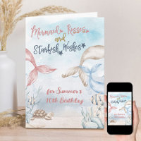 Besos de sirena bajo el mar Cumpleaños Personaliza