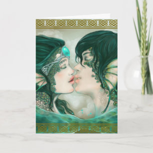 Tarjeta besos del mer
