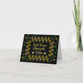 Tarjeta Besos irlandeses deseos de champagne