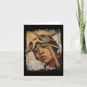 Tarjeta Bessie Coleman Mes de la Historia Negra América Af