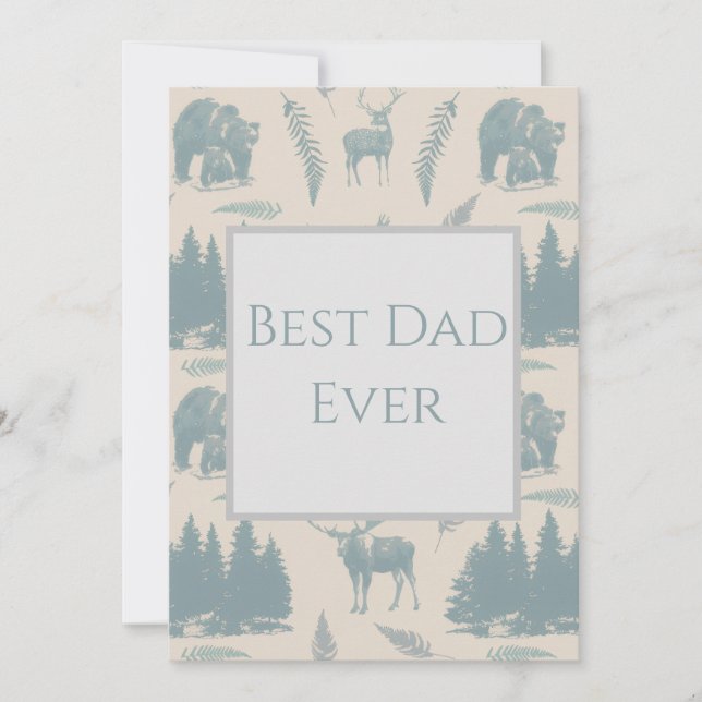 Tarjeta Best Dad Ever Card (Anverso)