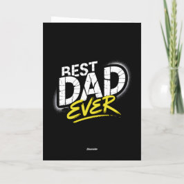Tarjeta Best Dad Ever Graffiti Art