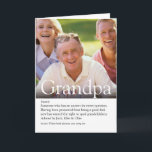 Tarjeta Best Ever Grandpa, Grandad, Papa Definition Photo<br><div class="desc">Personalise for your special grandpa,  grandad,  papa or pops to create a unique gift. A perfect way to show him how amazing he is every day. Designed by Thisisnotme©</div>